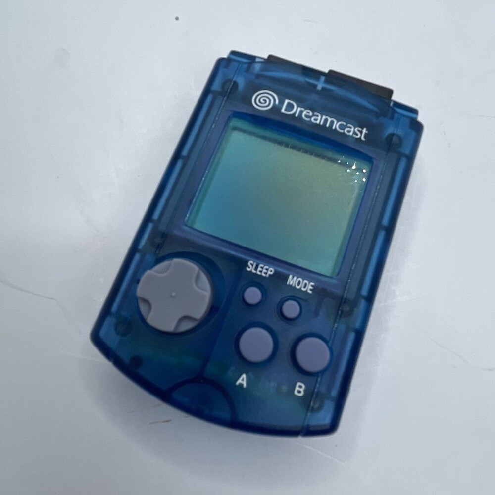 Visual Memory Unit HKT-7000 Translucent Blue VMU Memory Card (Sega Dreamcast)
